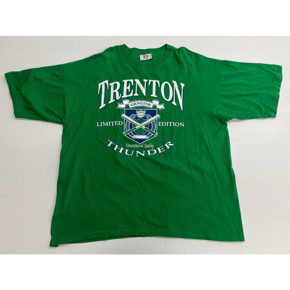 VTG 1994 Dodger USA MLB Trenton Thunder baseball team graphic t-shirt XXL